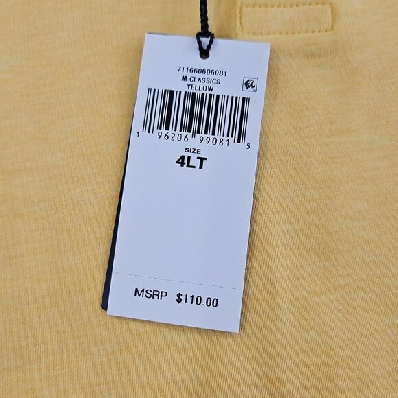 Polo Ralph Lauren 100% Cotton Polo Shirt Men's 4XLT Yellow NEW Flesh Pony NWT - Picture 10 of 16